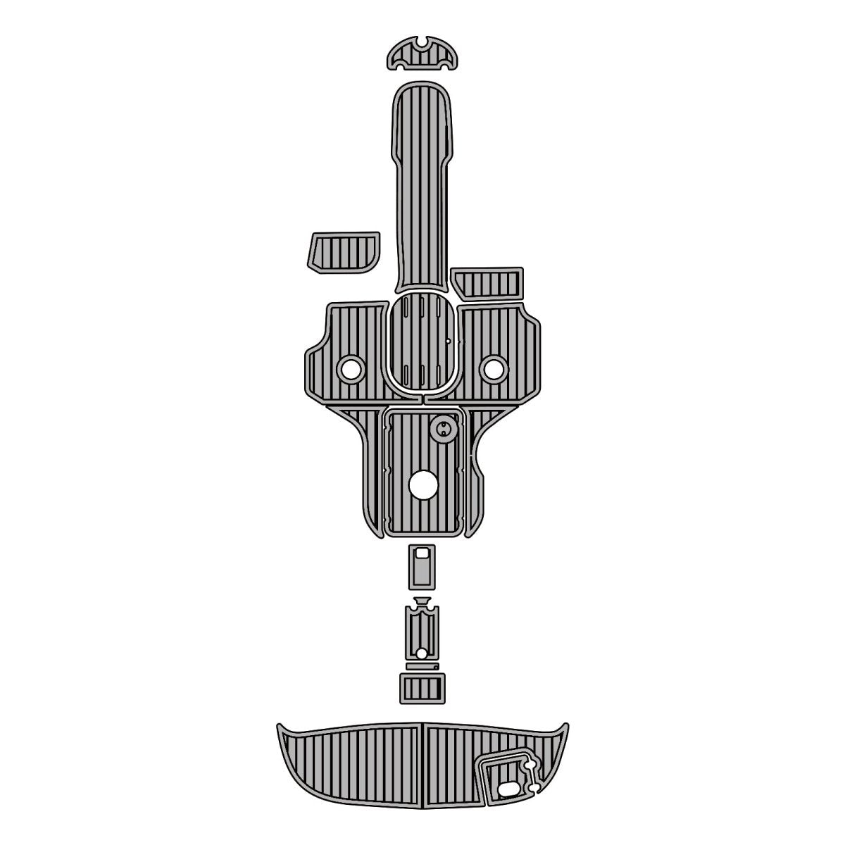 2004 Four Winns Horizon 230 Swim Platform Cockpit Mats Boat Flooring Marine Decking - HJDECK