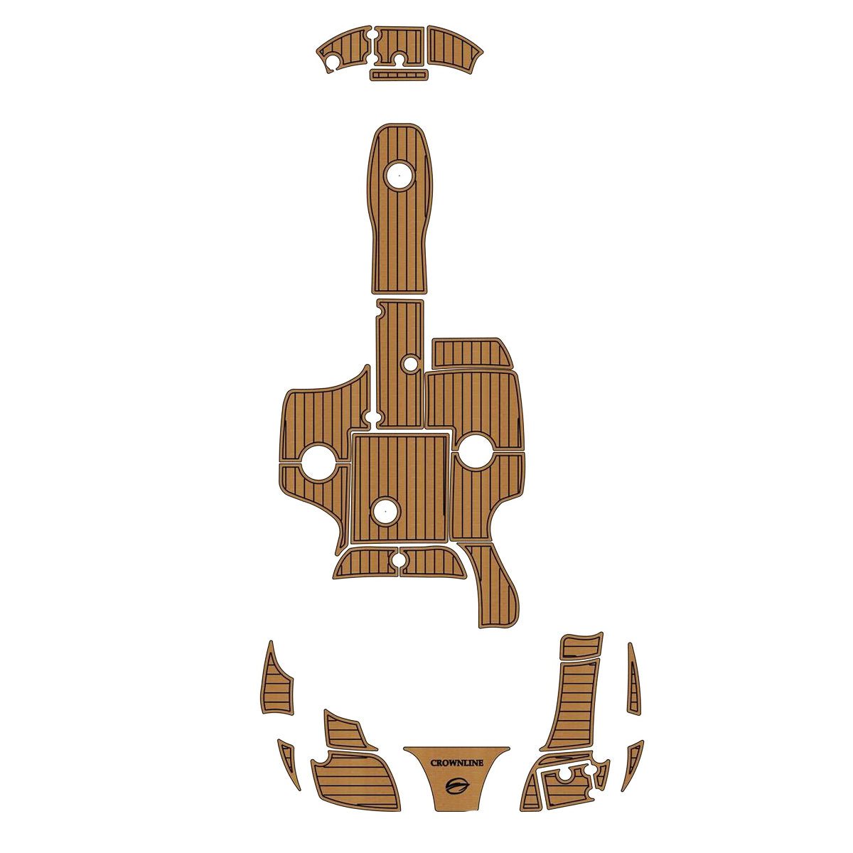 2005 - 2007 Crownline 220 EX EVA Foam Boat Deck Non Skid Flooring - HJDECK