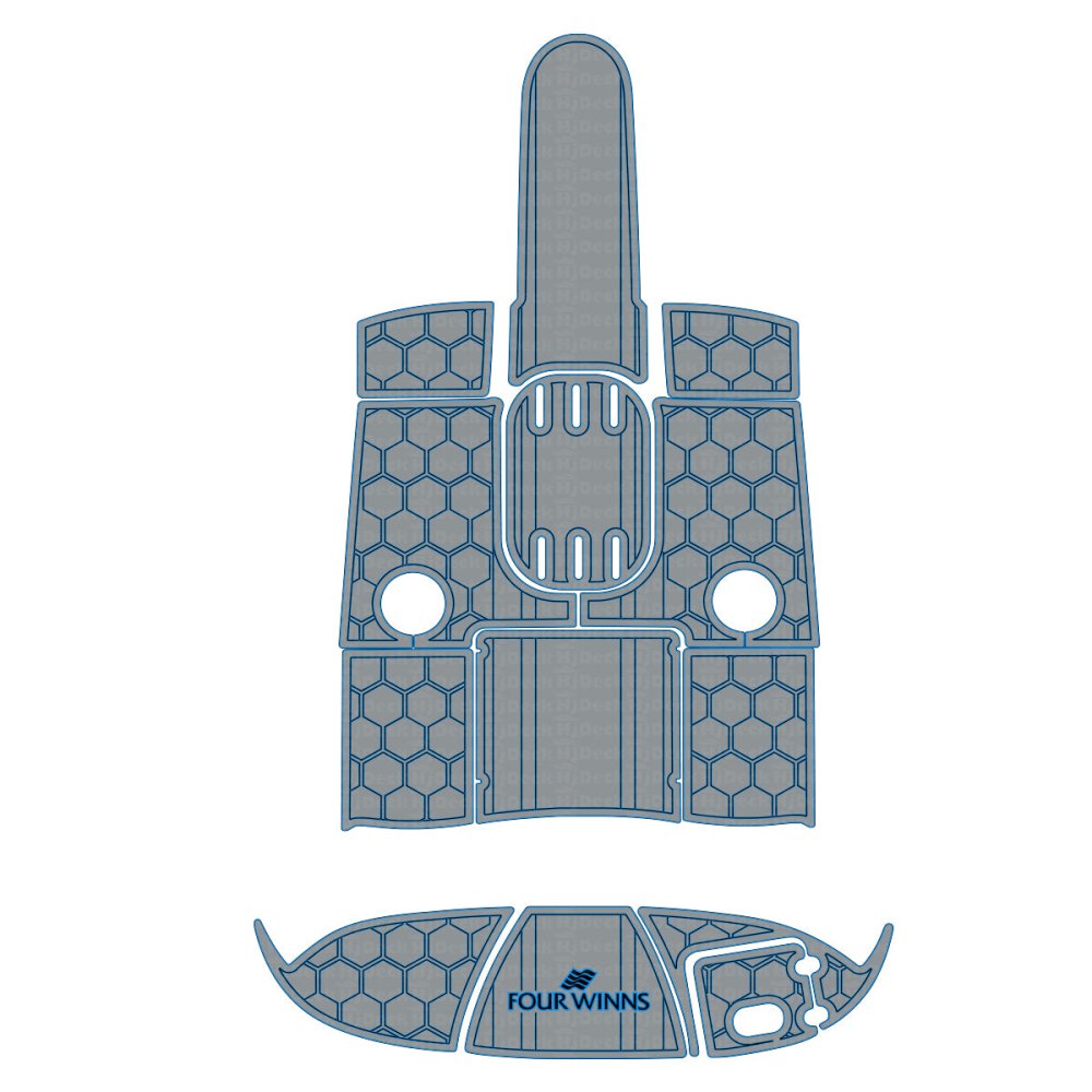 2005 - 2008 Four Winns H200 EVA Foam Boat Swim Deck Mat Flooring Marine Decking - HJDECK