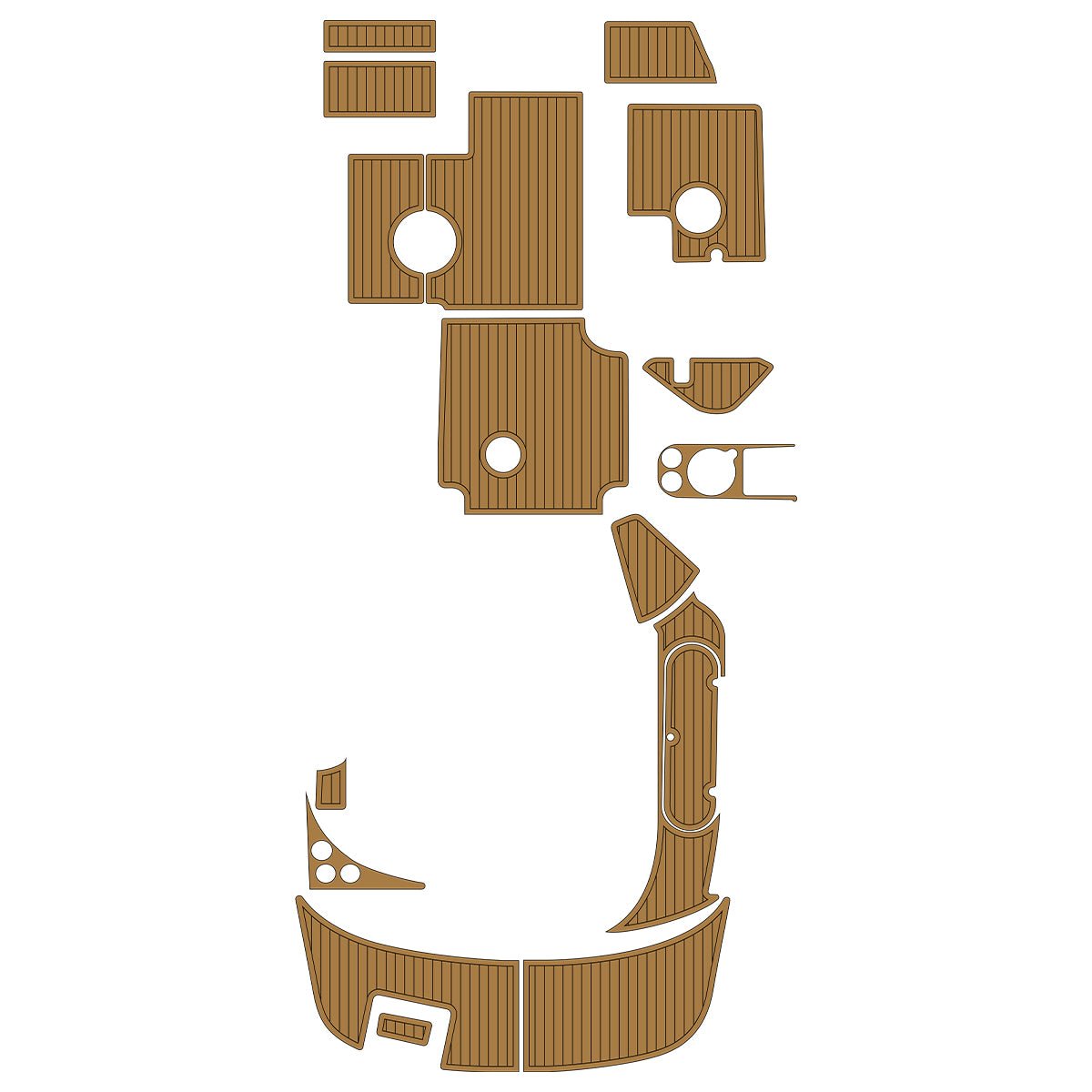 2005 - 2009 Rinker Captiva 262 Cuddy EVA Foam Boat Deck Mat Flooring - HJDECK