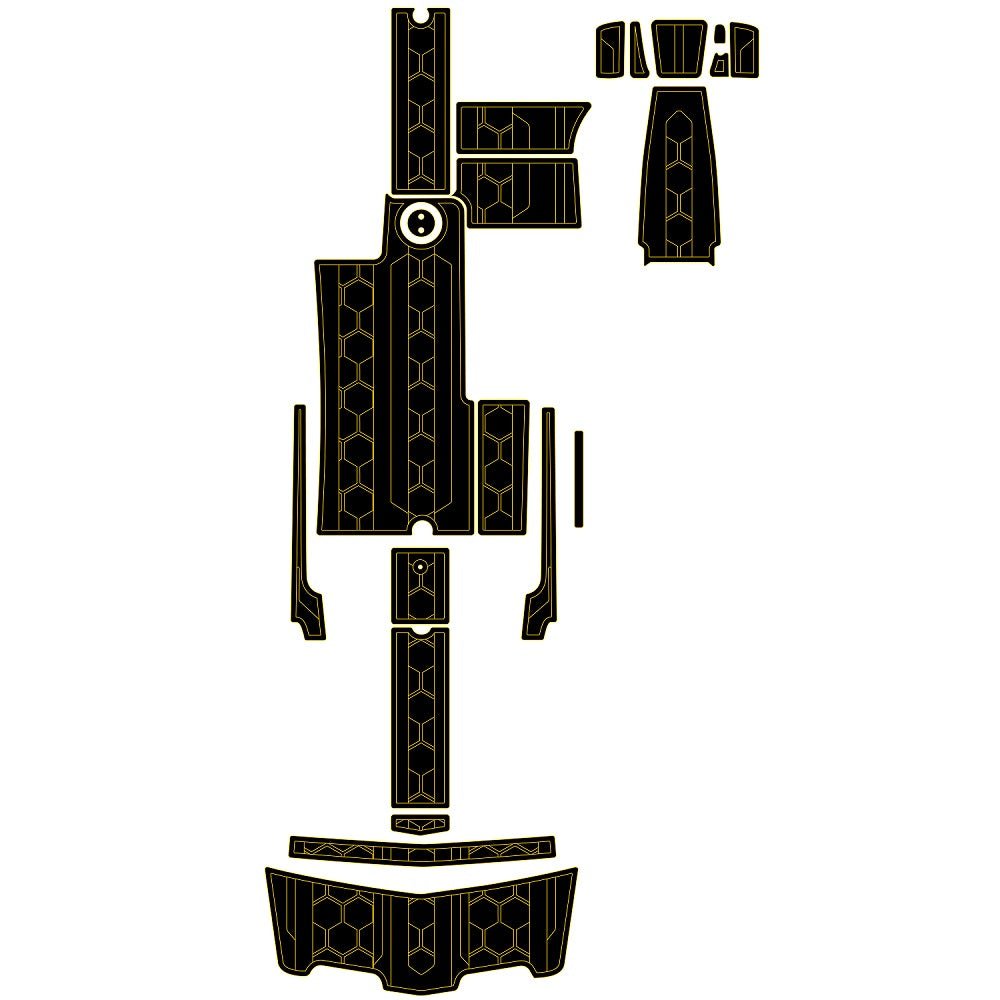 2005 - 2013 Mastercraft X45 Faux Teak Boat Flooring Marine Deck Mat - HJDECK