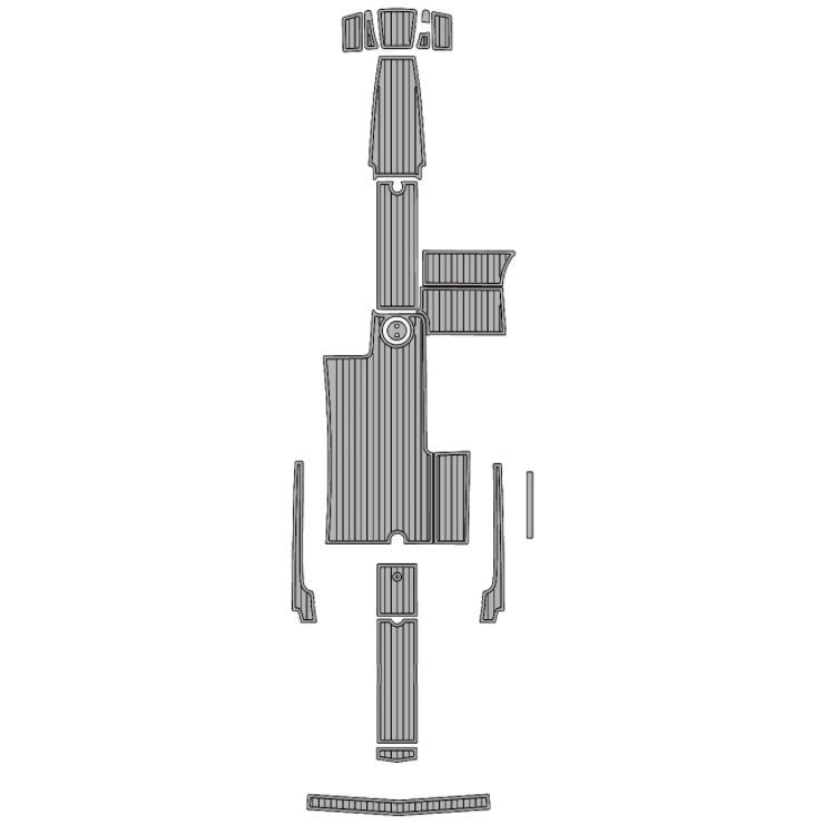 2005 - 2013 Mastercraft X45 Faux Teak Boat Flooring Marine Deck Mat - HJDECK