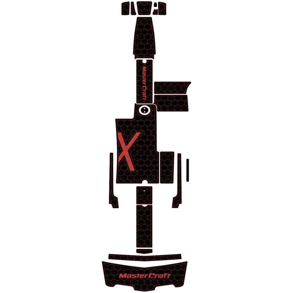 2005 - 2015 Mastercraft X45 Faux Teak Boat Flooring Marine Deck Mat - HJDECK