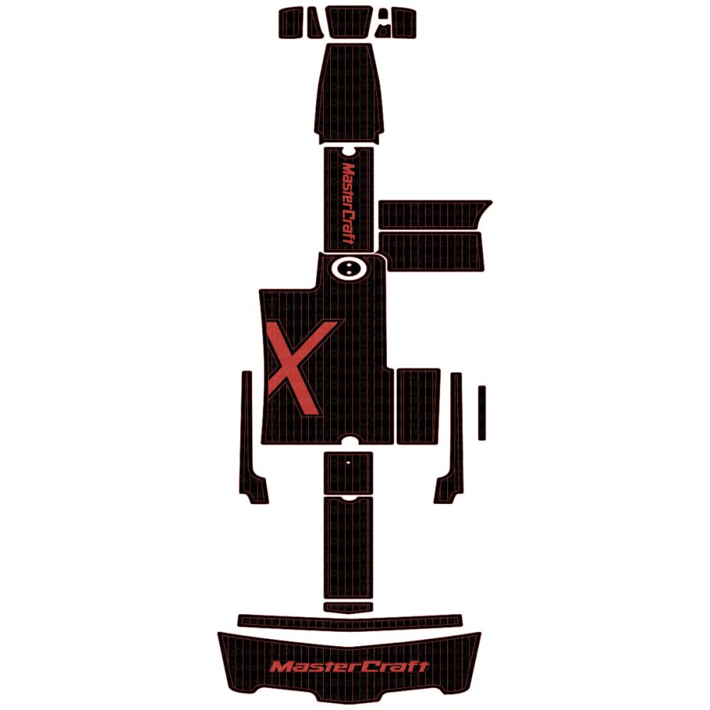 2005 - 2015 Mastercraft X45 Faux Teak Boat Flooring Marine Deck Mat - HJDECK