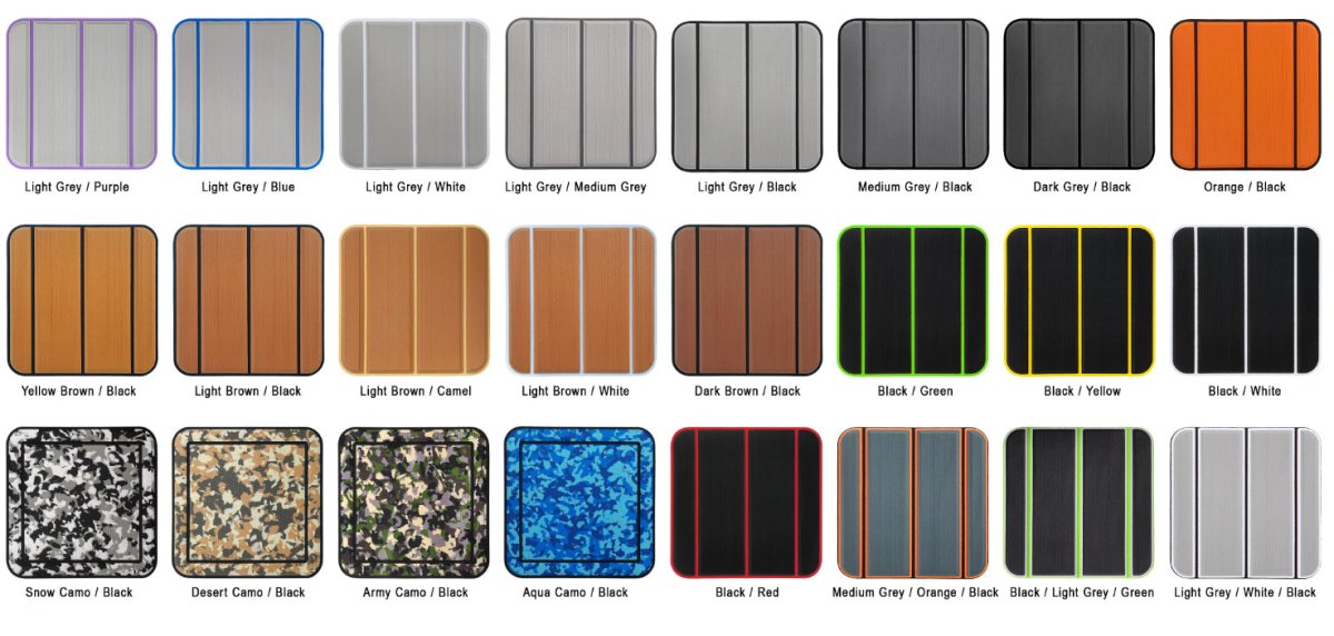 2005 Cruiser 340 Express EVA Foam Faux Teak Boat Deck Mat Flooring Marine Decking - HJDECK