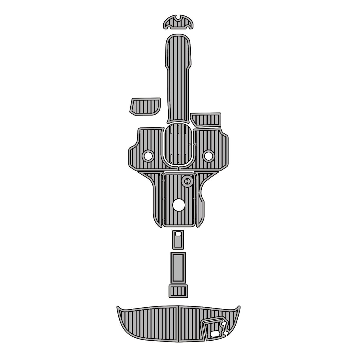 2005 Four Winns Horizon 230 Swim Platform Cockpit Mats Boat Flooring Marine Decking - HJDECK