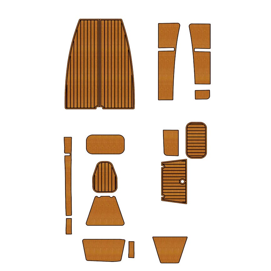 2005 Hewes Redfisher 18 EVA Foam Boat Deck Flooring Kit - HJDECK