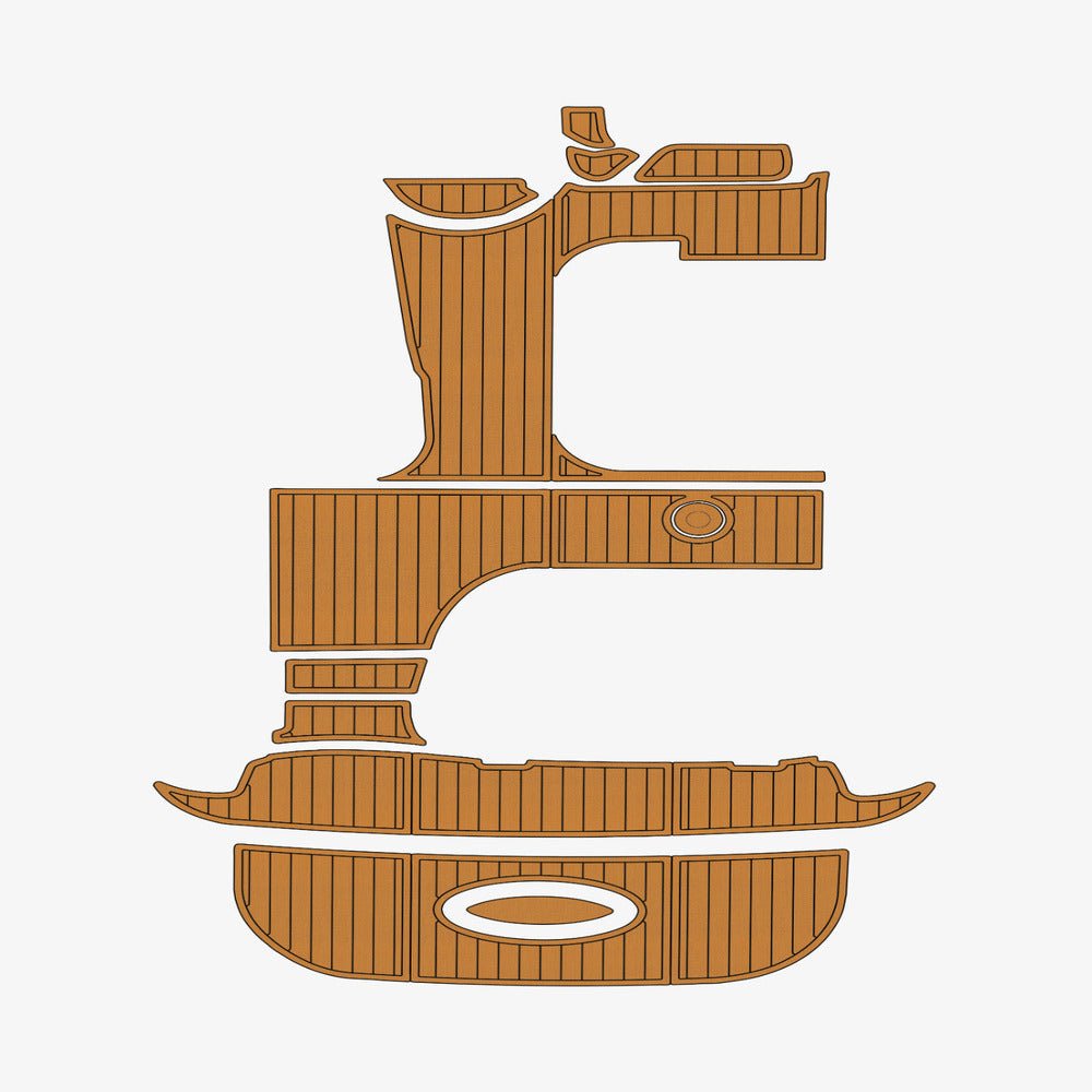 2005 Larson Cabrio 290 Foam Teak Deck Floor Mats - HJDECK