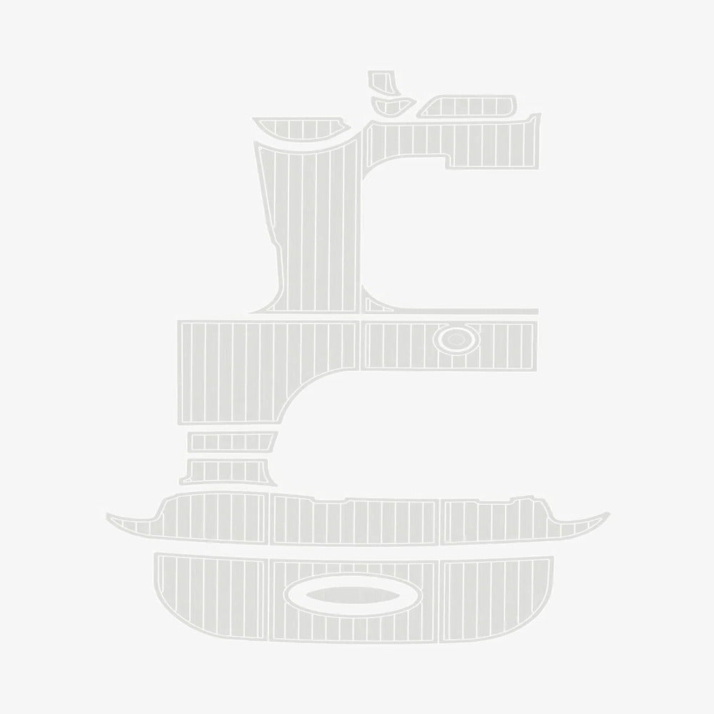 2005 Larson Cabrio 290 Foam Teak Deck Floor Mats - HJDECK