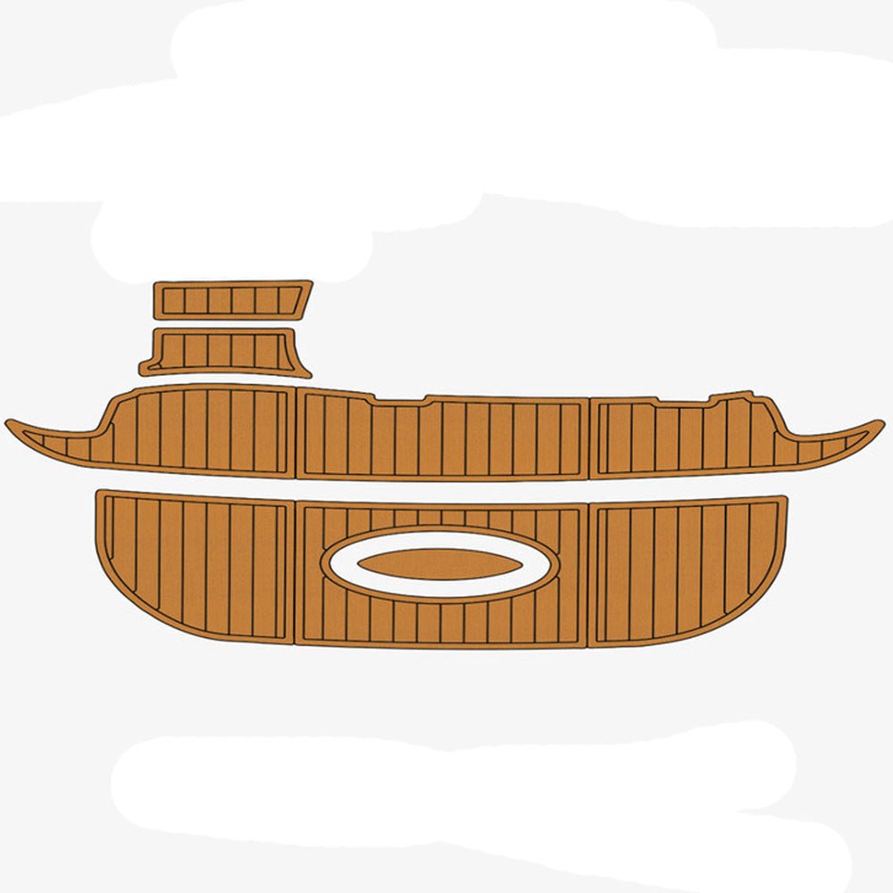 2005 Larson Cabrio 290 Foam Teak Deck Floor Mats - HJDECK