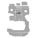 2005 Monterey montura 248 LS cuddy cabin EVA Foam Boat Deck Mat Flooring Kits - HJDECK
