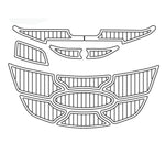 2005 NAUTIQUE 226 EVA Foam Faux Teak Boat Deck Mat Flooring - HJDECK