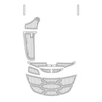 2005 NAUTIQUE 226 EVA Foam Faux Teak Boat Deck Mat Flooring - HJDECK