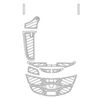 2005 NAUTIQUE 226 EVA Foam Faux Teak Boat Deck Mat Flooring - HJDECK