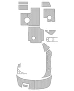 2005 Rinker Captiva 262 Cuddy EVA Foam Boat Deck Mat Flooring - HJDECK