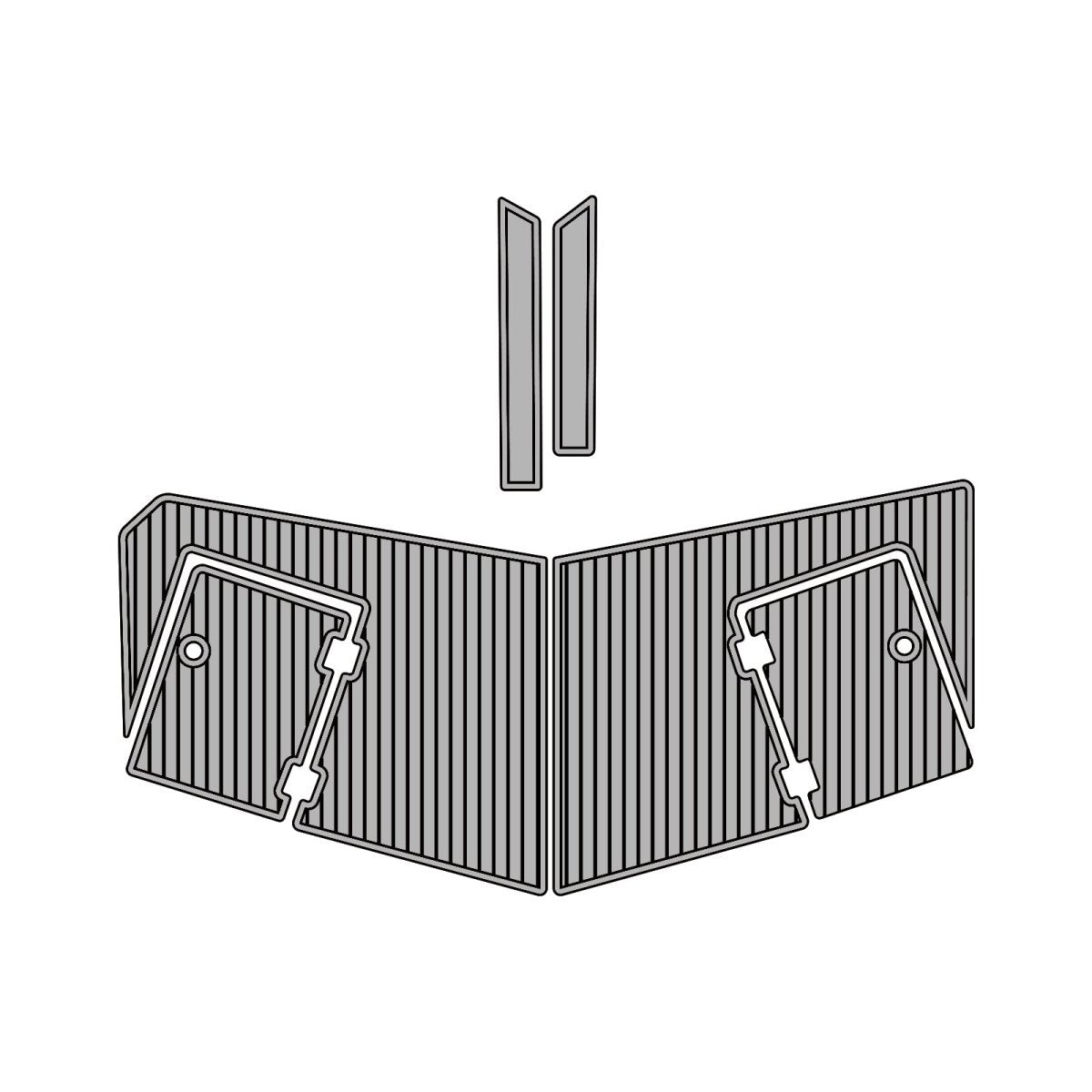 2006 - 2007 Larson LXI 228 Custom EVA Foam Boat Deck Flooring Kits - HJDECK