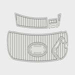 2006 - 2008 Larson 206 Senza Foam Teak Deck Floor Mat - HJDECK