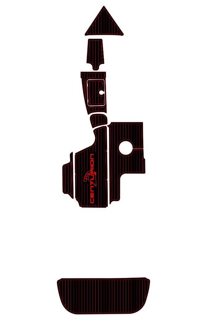 2006 - 2009 Centurion Avalanche C4 EVA Foam Faux Teak Boat Deck Mat Flooring Marine Decking - HJDECK