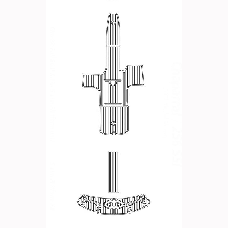 2006 - 2009 Chaparral 256 SSI Boat Flooring EVA Foam Decking Kits - HJDECK