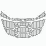 2006 - 2009 Nautique 220 EVA Foam Faux Teak Boat Deck Mat Flooring Marine Decking - HJDECK