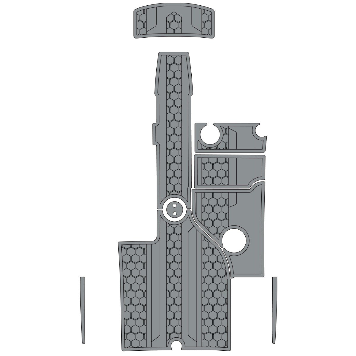 2006 - 2011 MASTERCRAFT X2 EVA Foam Boat Deck Marine Flooring Boat Decking - HJDECK