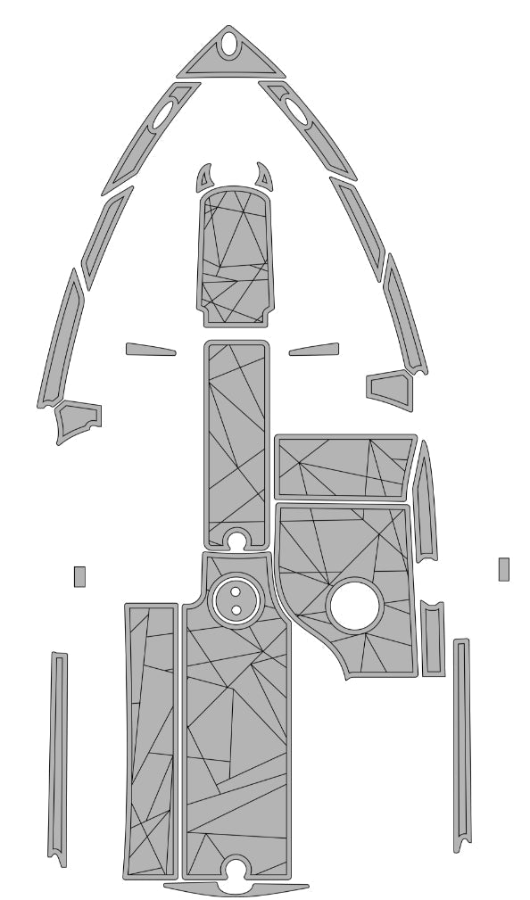 2006 - 2012 MASTERCRAFT X15 EVA Foam Faux Teak Boat Deck MatteMarine Flooring Marine Boat Decking Carpet Leaf Yacht Vehicle Pad - HJDECK