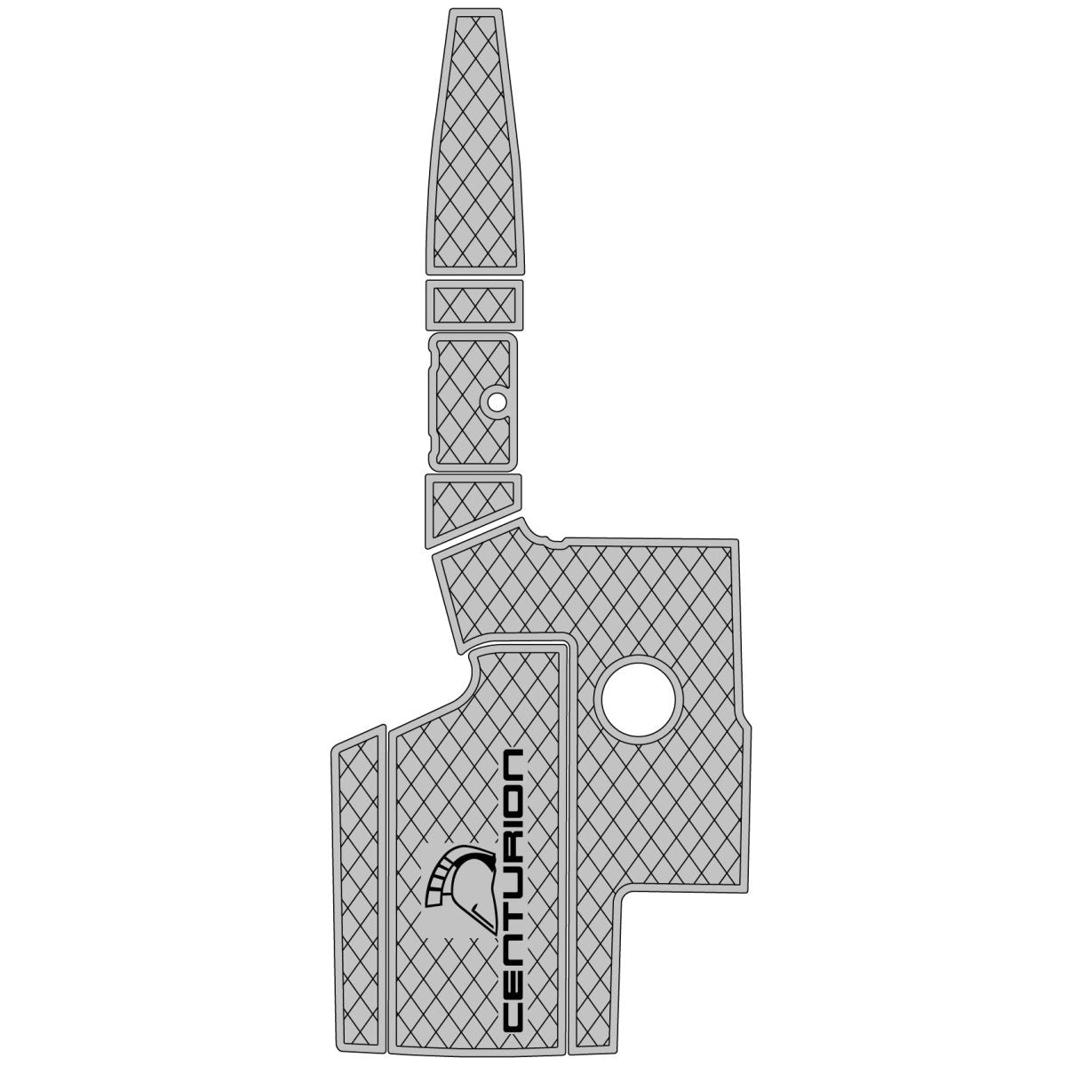 2006 Centurion Lightning C4 Cockpit Mats EVA Foam Faux Teak Boat Deck Flooring - HJDECK