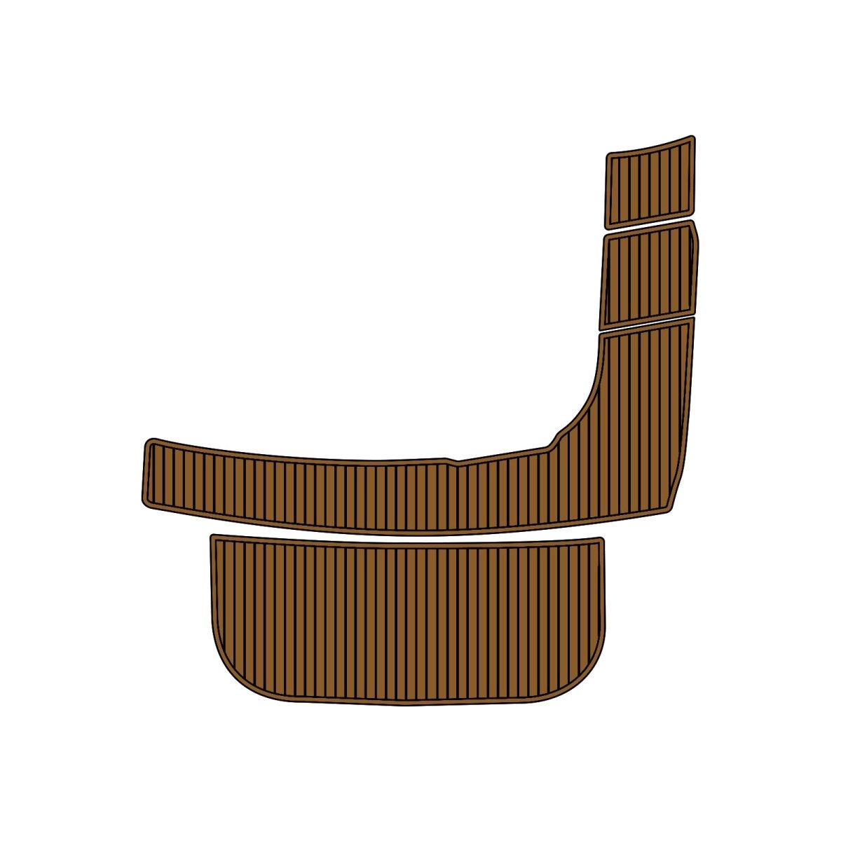 2006 Larson 204 Escape Custom Non - slip Swim Platform Mat - HJDECK