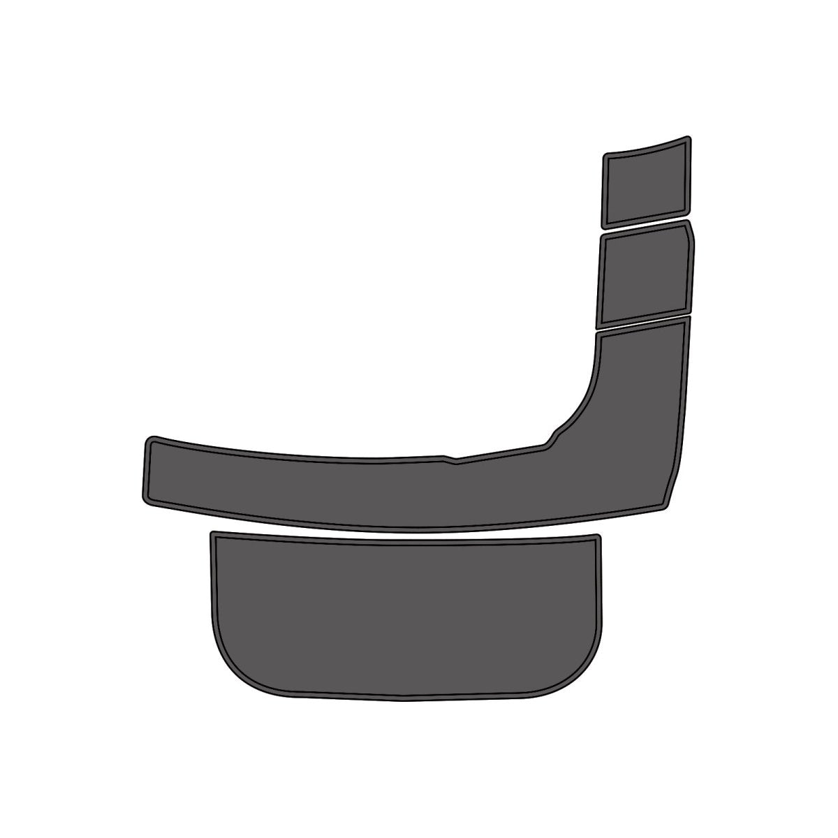 2006 Larson 204 Escape Custom Non - slip Swim Platform Mat - HJDECK