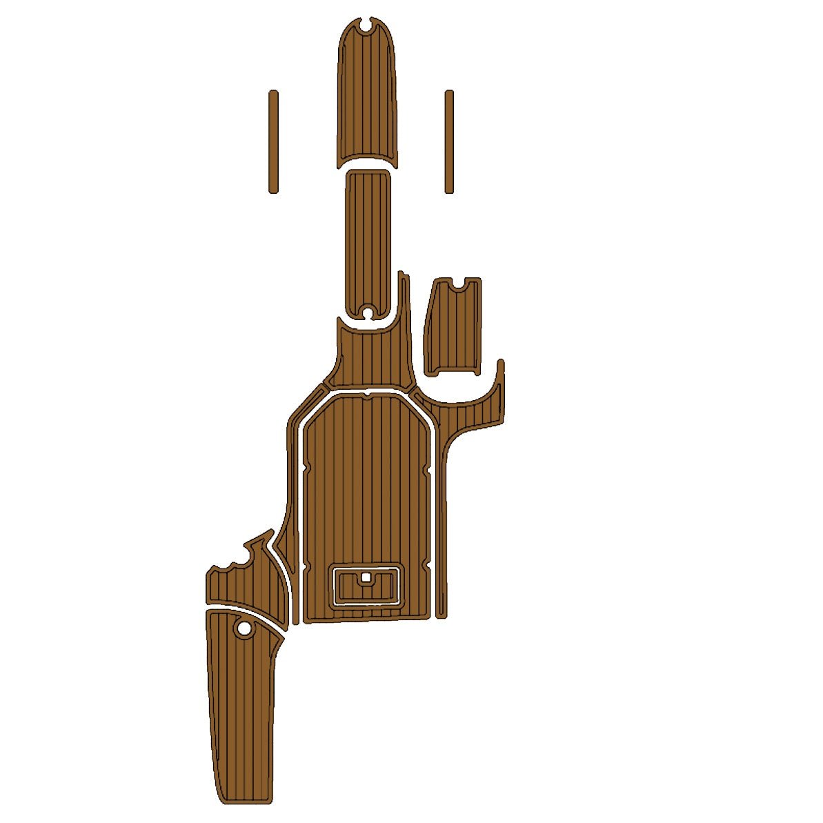 2006 Nautique SV211 EVA Foam Boat Decking Faux Teak Marine Flooring - HJDECK