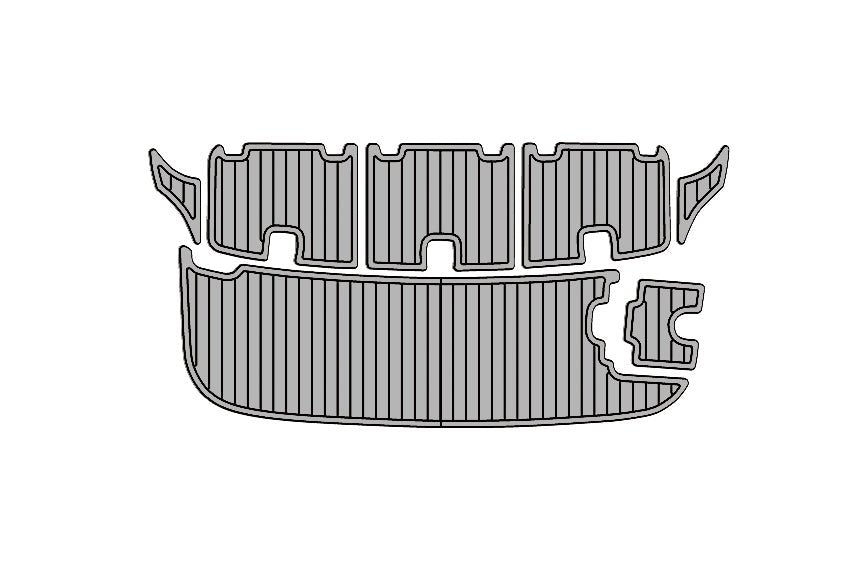 2006 Regal Marine Commodore 2665 EVA Foam Faux Teak Boat Deck Mat Flooring - HJDECK