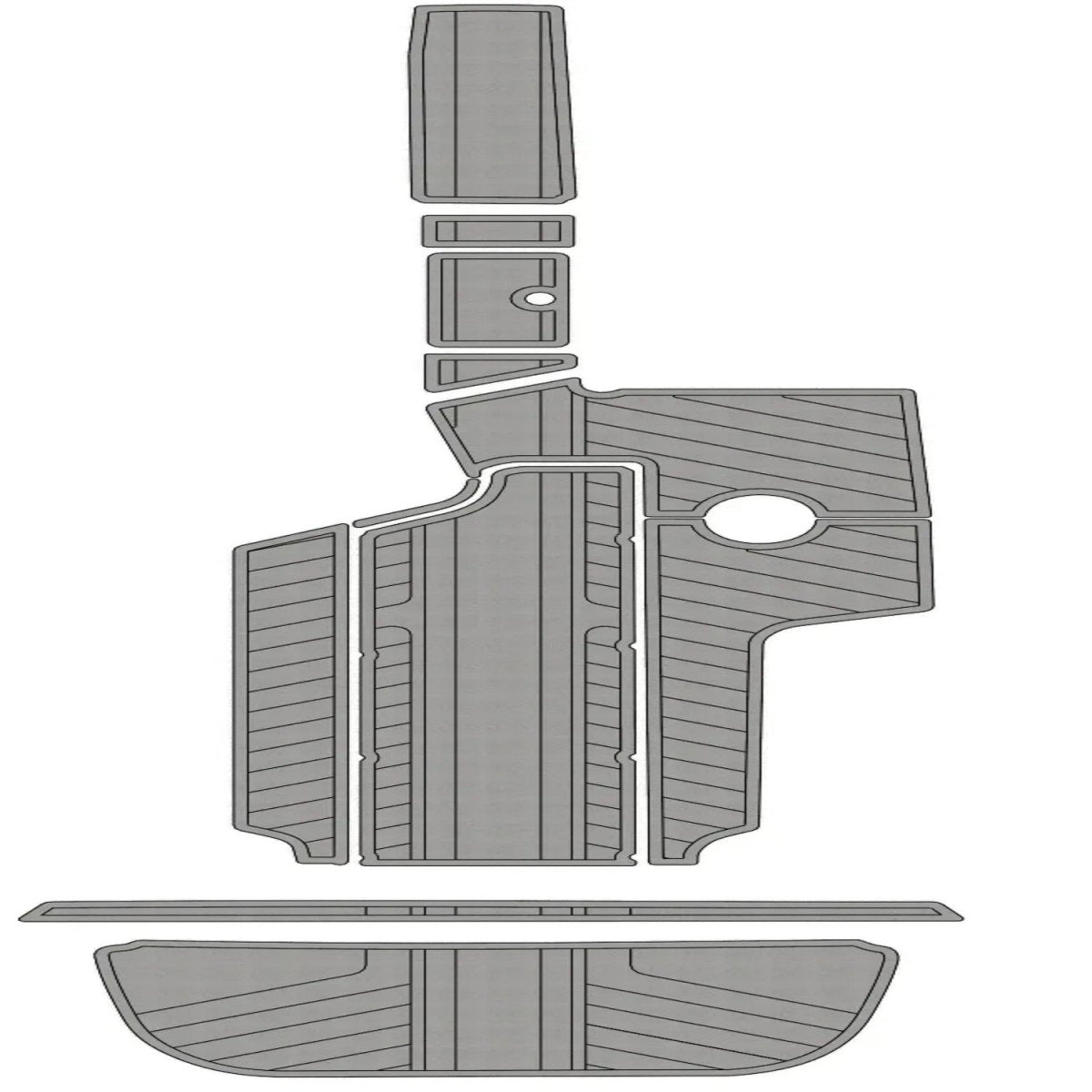 2007 - 2008 CENTURION ENZO SV240 EVA Foam Boat Deck Mat Flooring Marine Decking - HJDECK