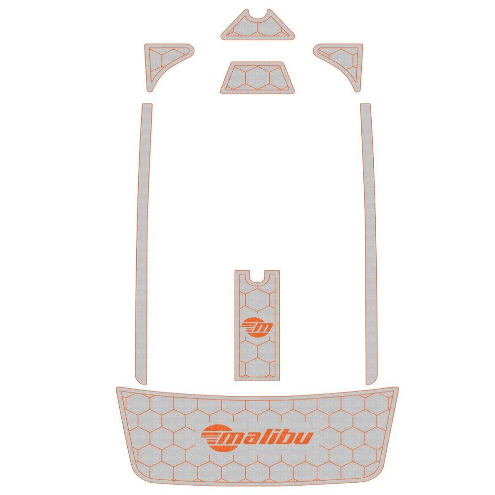 2007 - 2008 Malibu 23LSV (Fixed Ballast) EVA Foam Precut Boat Flooring Kit - HJDECK