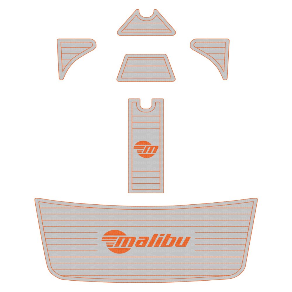 2007 - 2008 Malibu 23LSV (Fixed Ballast) EVA Foam Precut Boat Flooring Kit - HJDECK