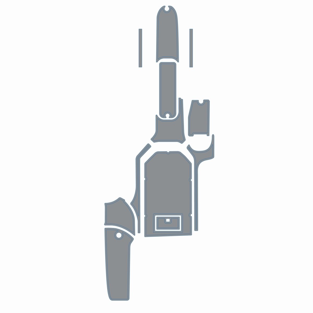 2007 - 2008 Nautique SV211 EVA Foam Boat Decking Faux Teak Marine Flooring - HJDECK