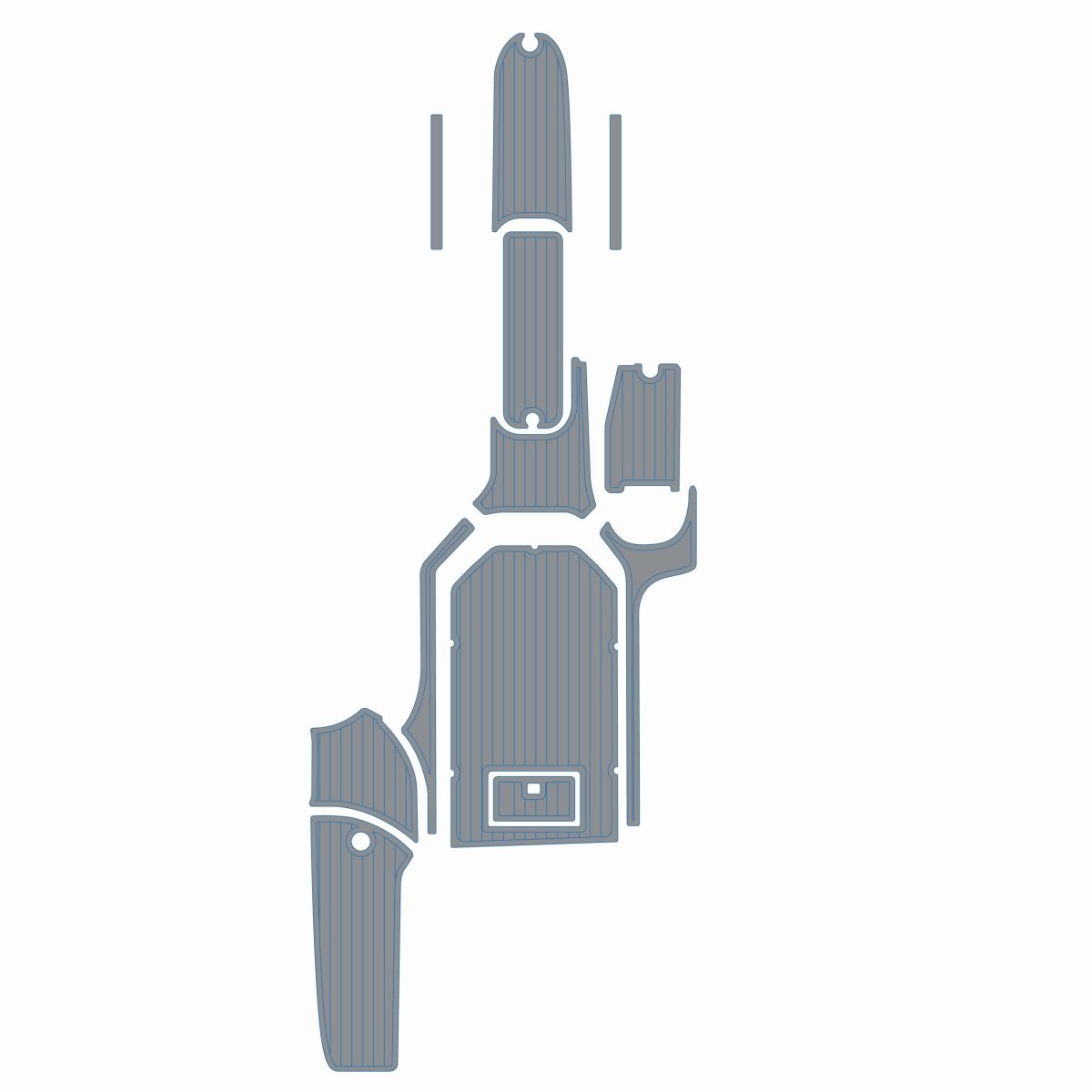 2007 - 2008 Nautique SV211 EVA Foam Boat Decking Faux Teak Marine Flooring - HJDECK