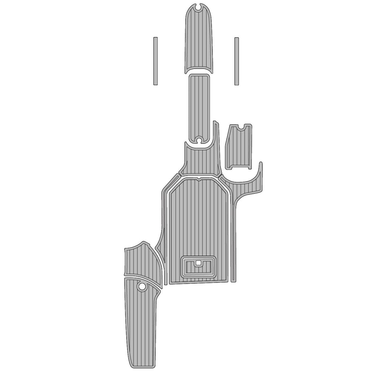 2007 - 2008 Ski Nautique SV211 EVA Foam Boat Decking Faux Teak Marine Flooring - HJDECK