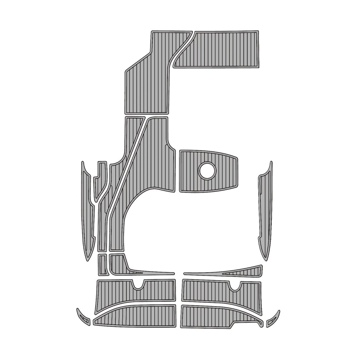 2007 - 2009 Sea Ray 310 EVA Foam Boat Flooring Kits Waterproof & Non - Slip Marine Deck Mats - HJDECK