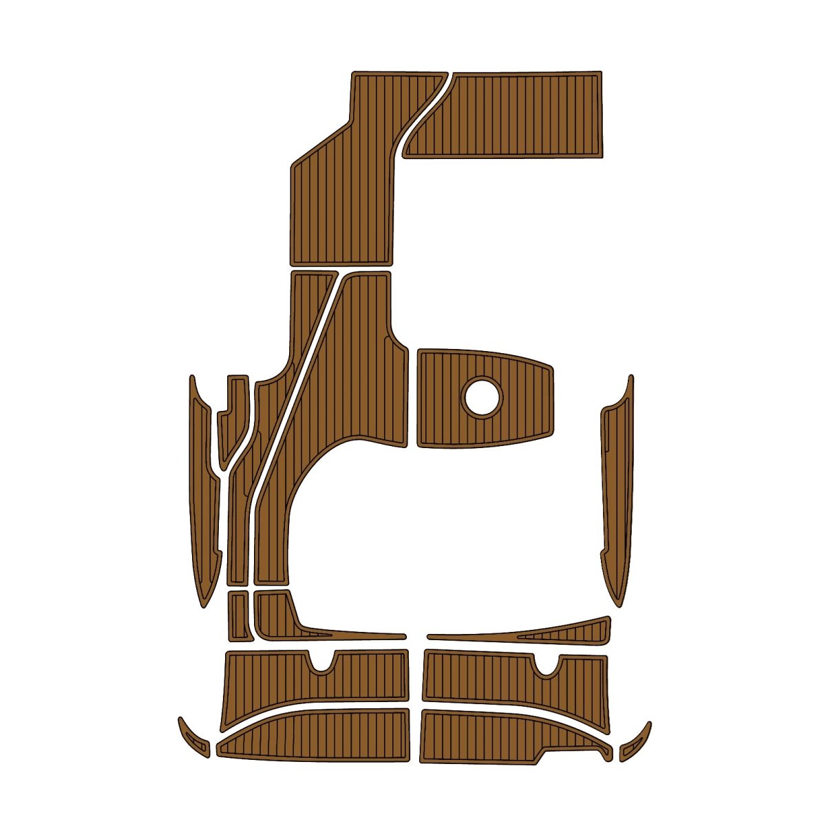 2007 - 2009 Sea Ray 310 EVA Foam Boat Flooring Kits Waterproof & Non - Slip Marine Deck Mats - HJDECK