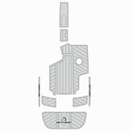 2007 - 2010 Centurion Enzo SV230 EVA Foam Faux Teak Boat Deck Mat Flooring Marine Decking Yacht Pad - HJDECK