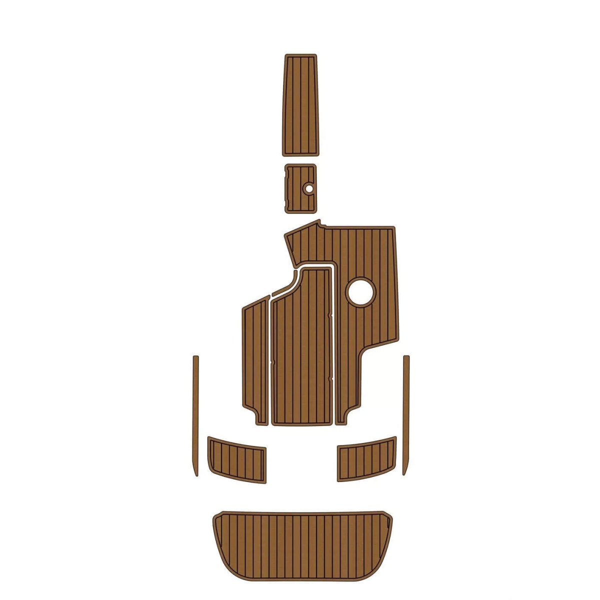 2007-2010 Centurion Enzo SV230 EVA Foam Faux Teak Boat Deck Mat Flooring Marine Decking Yacht Pad - HJDECK