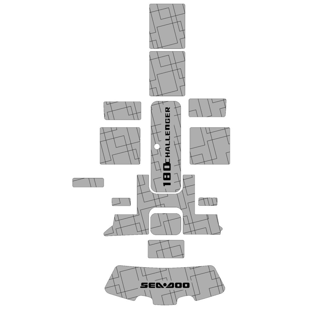 2007 - 2011 Sea Doo Challenger 180 EVA Foam Boat Flooring Swim Platform & Cockpit Pad - HJDECK