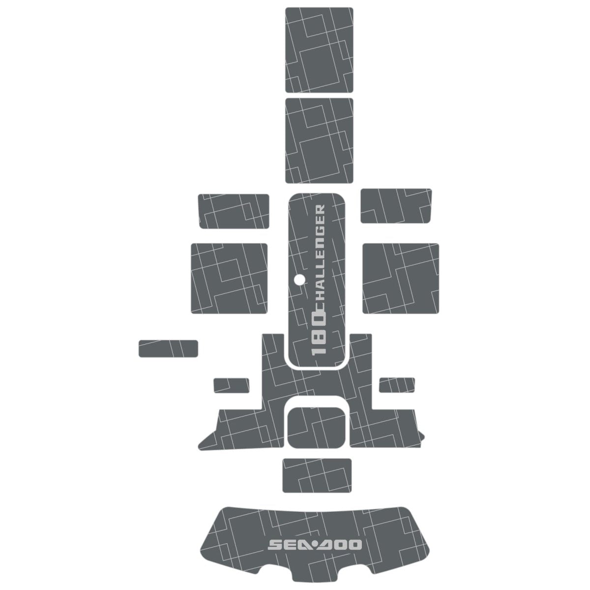 2007 - 2011 Sea Doo Challenger 180 EVA Foam Boat Flooring Swim Platform & Cockpit Pad - HJDECK
