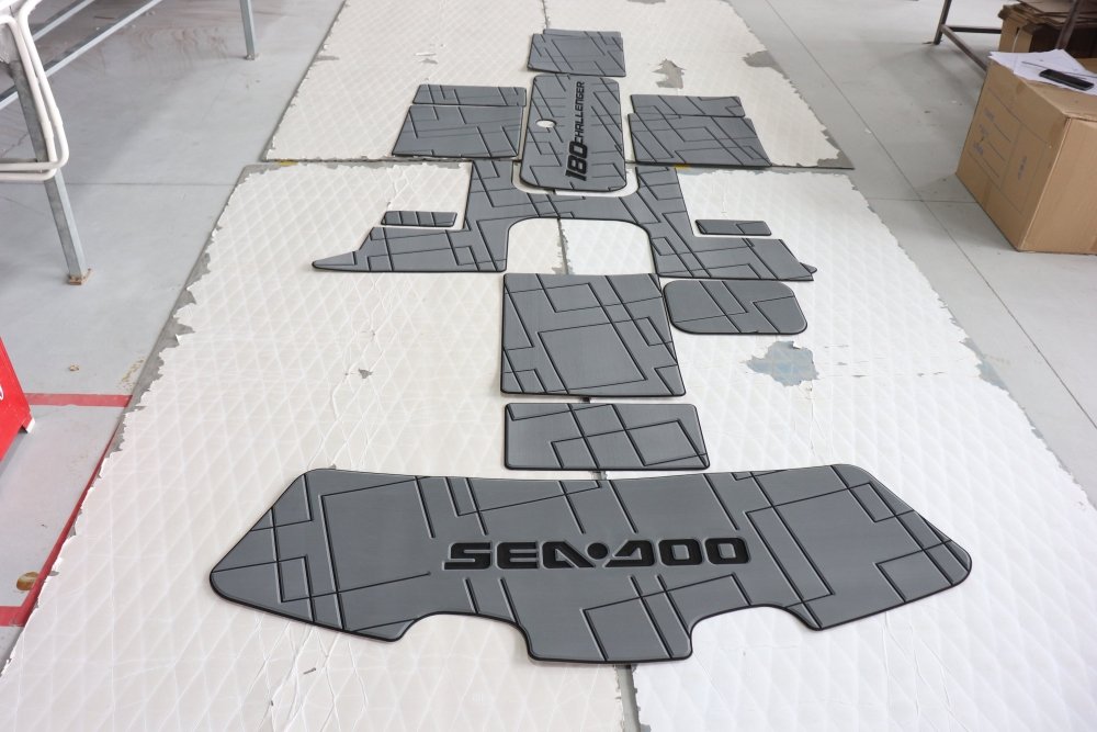 2007 - 2011 Sea Doo Challenger 180 EVA Foam Boat Flooring Swim Platform & Cockpit Pad - HJDECK