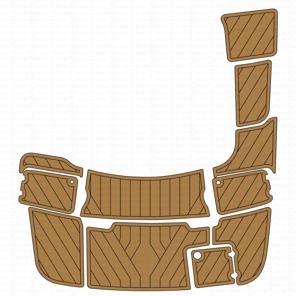 2007 Chaparral 220 SSI EVA Foam Boat Flooring Kits - HJDECK