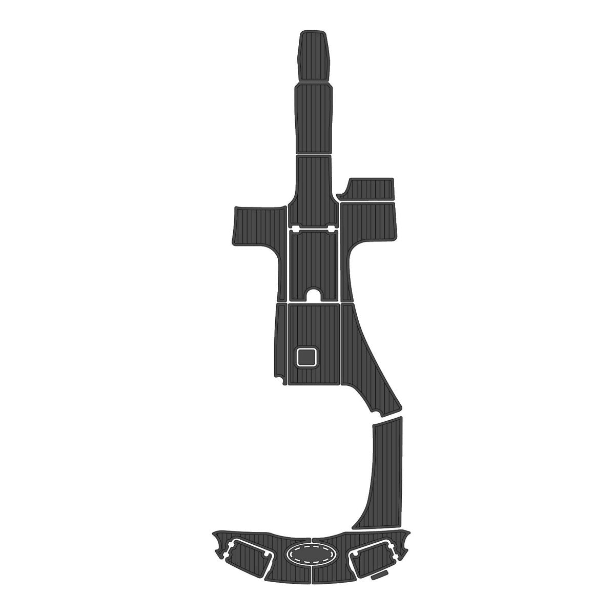 2007 Chaparral 256 SSI Faux Teak Boat Flooring EVA Foam Decking Kits - HJDECK