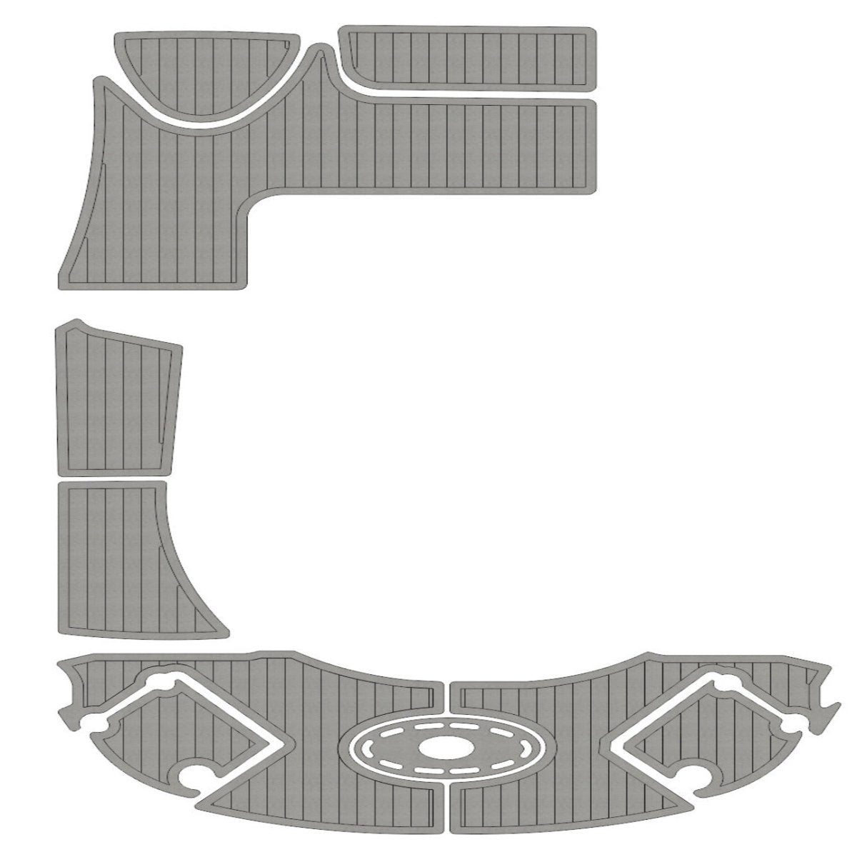 2007 Chaparral 276 SSX Pre Cut Boat Flooring Swim Platform Pad - HJDECK