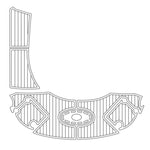 2007 Chaparral 276 SSX Pre Cut Boat Flooring Swim Platform Pad - HJDECK