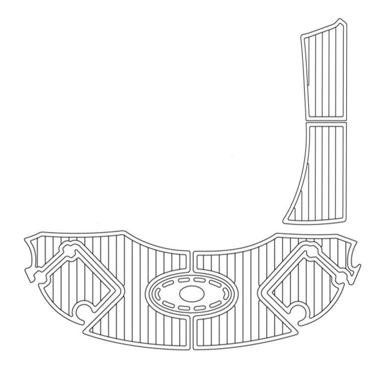 2007 Chaparral 276 SSX Pre Cut Boat Flooring Swim Platform Pad - HJDECK