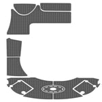 2007 Chaparral 276 SSX Pre Cut Boat Flooring Swim Platform Pad - HJDECK